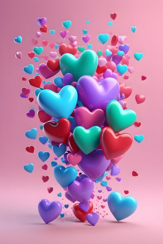 Thousands Of Balloon Hearts Everywhere
