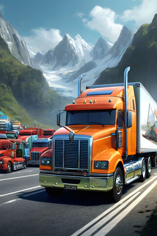 Truckshow In Snow By IA