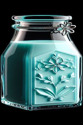 Charming Aqua Candle Jar 🕯️✨