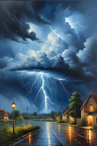 Stormy Serenity 🌩️🌧️