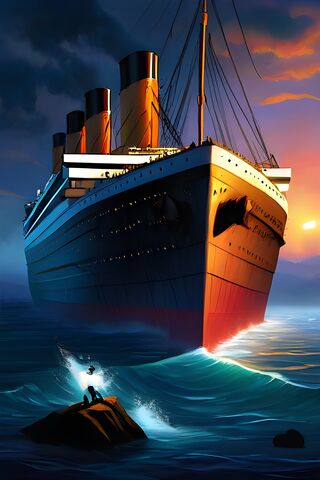 Titanic's Majestic Voyage 🌊🚢