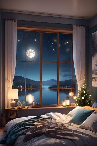 The Moon In The Night Time