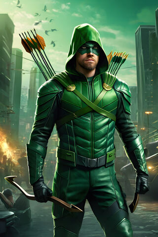 The Green Archer in Act..