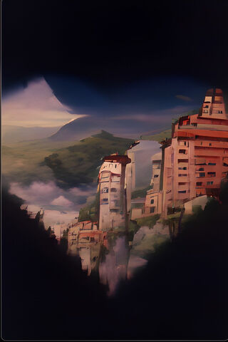 Dreamy Landscape Through a Heart-Shaped Window 💖🏞️