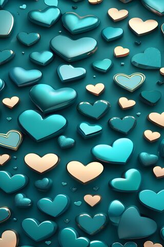 Teal and Gold Harmony