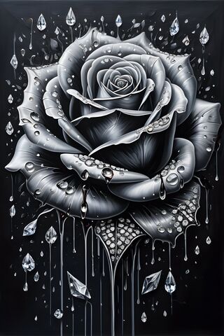 Elegant Black Rose 🌹✨
