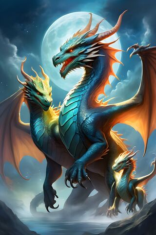 Majestic Dragon Trio Un..