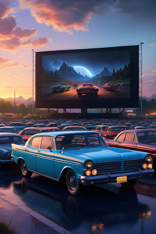 Nostalgic Drive-In Dream 🌌🚗