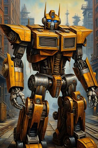 Golden Guardian: The Mechanical Marvel 🤖✨