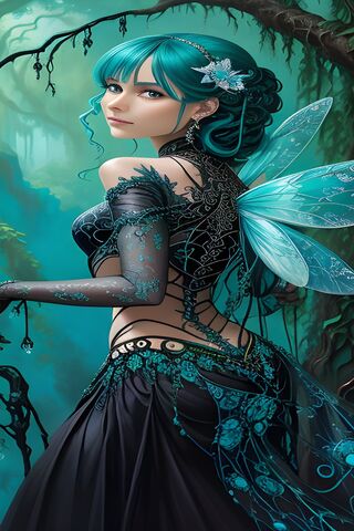 Turquoise Garden Fairy