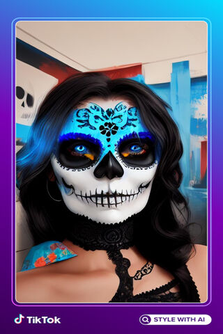 Mesmerizing Sugar Skull..