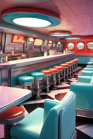 Retro Diner Vibes 🍔✨