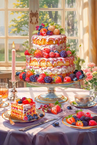 Sweet Summer Delight 🍰🍓