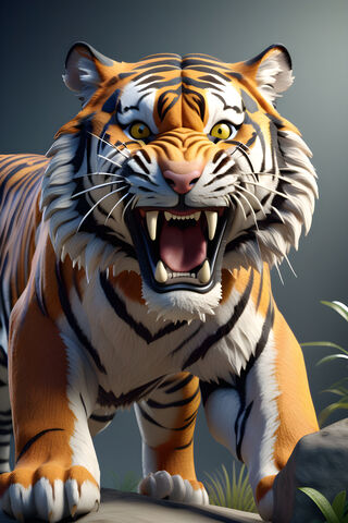 Fierce Tiger Roar 🐅🔥