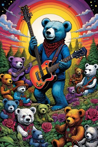 The Grateful Dead Bears Tripping On L*D!!