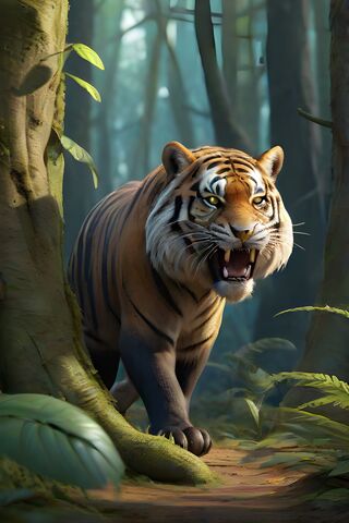Majestic Tiger in the J..