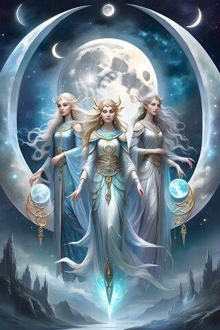 Celestial Sisters of the Moon 🌙✨