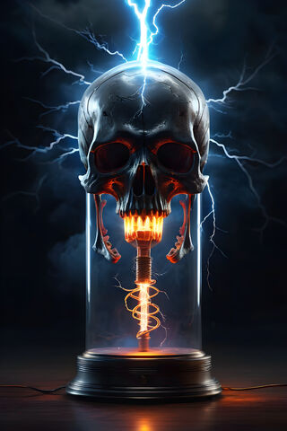 Tesla Coil Skull
