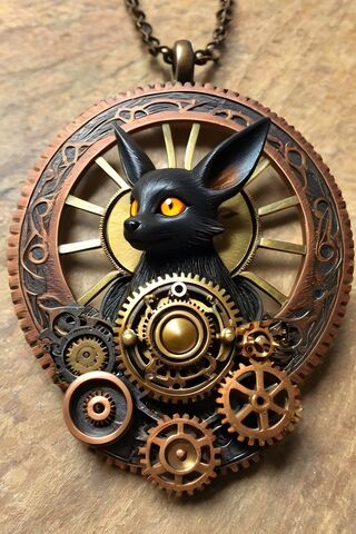 Steampunk Fox Pendant �..