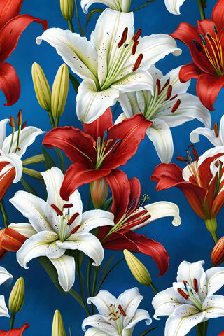 Vibrant Lily Blooms 🌺🌼