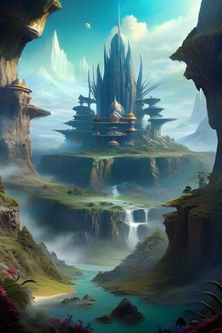 Enchanted Realm of the Crystal Spire ✨🏰
