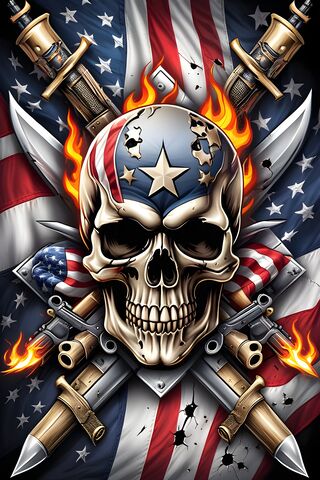 USA Skull 21