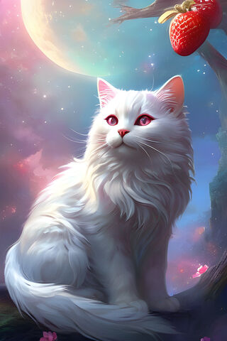 Enchanted White Cat Und..