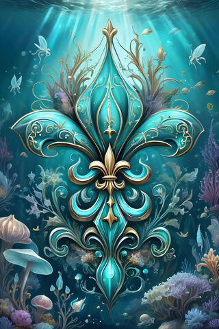 Underwater Fleur-De-Lis