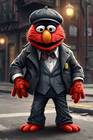 Elmo in Style! 🎩✨
