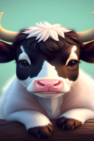 Adorable Cow Portrait �..