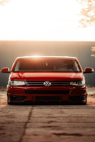 Sunset Stunner: The Bold Volkswagen 🚗🌅