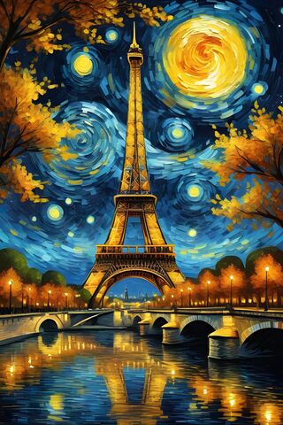 Van Gogh Eiffel Tower