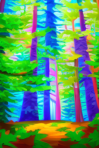 Vibrant Forest Dream 🌳✨