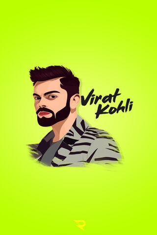 Virat Kohli 18 Vector