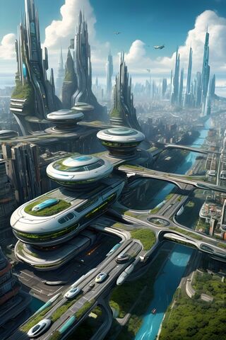 Visions of Tomorrow: A Futuristic Cityscape 🌆✨