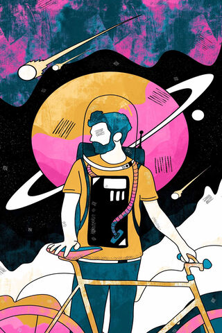 Cosmic Cyclist 🚴‍♂️✨