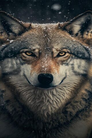 Majestic Wolf in Winter..