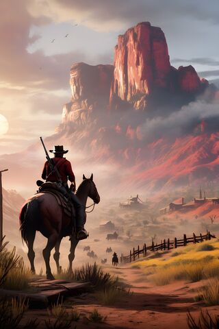 Western, Red Dead Redemption, Horse, Cowboy