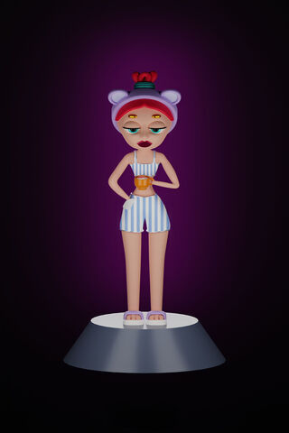 Stylish Cartoon Charact..