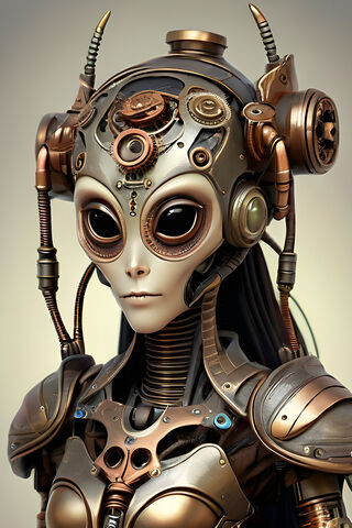 Futuristic Cyborg Beaut..