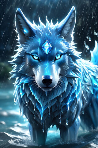 Water Mystical Wolf
