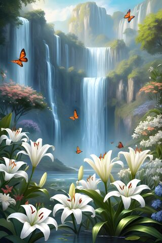 Waterfall Lillies