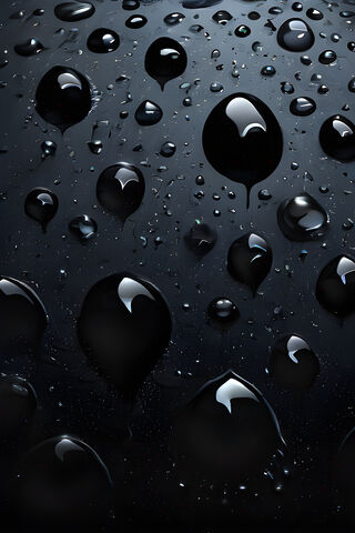 Water Drops On A Glass ..