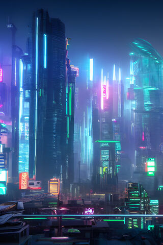Neon Dreams: A Futuristic Cityscape 🌆✨
