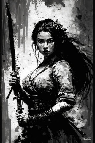 Fierce Warrior in Shadows ⚔️🖤