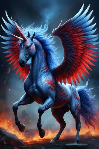 Winged. Unicorn