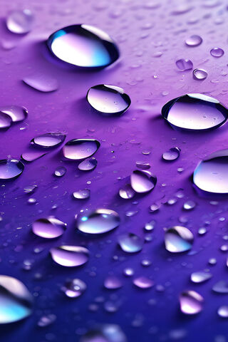 Magical Drops on a Purple Canvas ✨💧