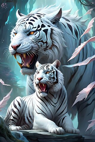 Majestic White Tigers i..