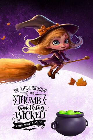 Enchanting Witch on a Broomstick 🧙‍♀️✨