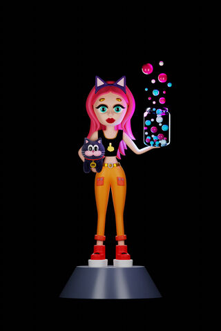 Colorful Virtual Charac..